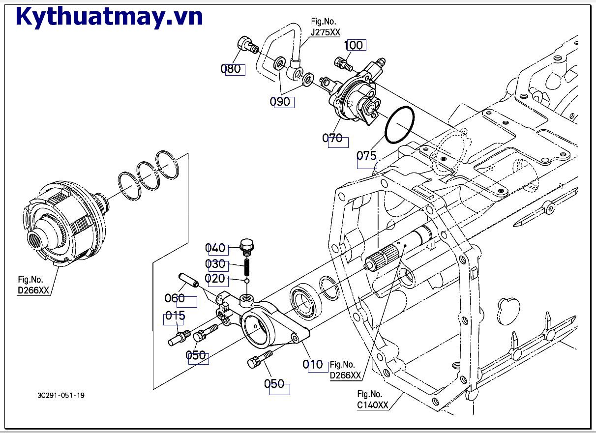 Bộ van PTO (mới) 81583 đến 89999 , từ 10001 đến 49999